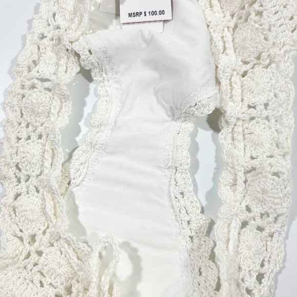 NWT PQ Swim Rainbow Romance Crochet Bikini Top & Lux Crochet Full Bottom Set - Picture 10 of 12